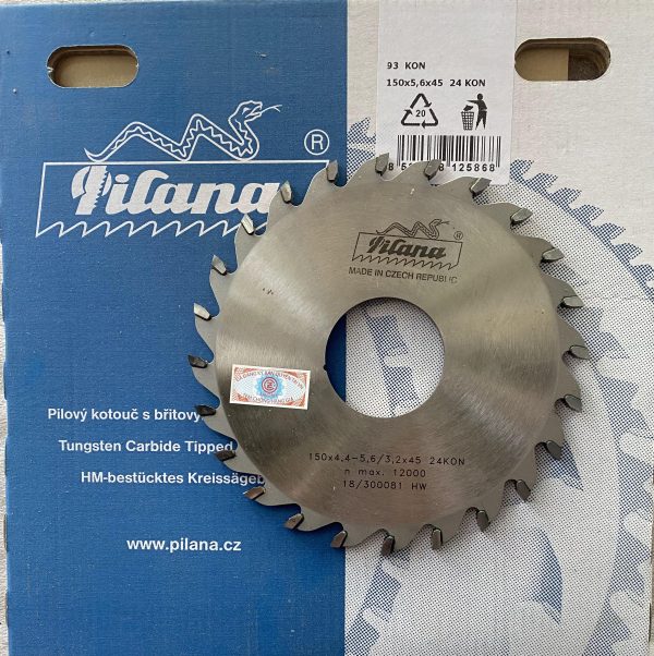 Lưỡi Cưa Hợp Kim PILANA 150x4.4-5.6/3.2x45 24KON