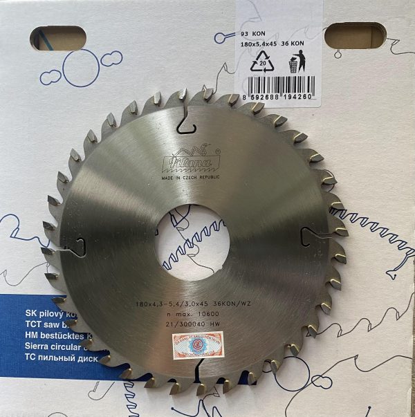 Lưỡi Cưa Hợp Kim PILANA 180x4.3-5.4/3.0x45 36KON