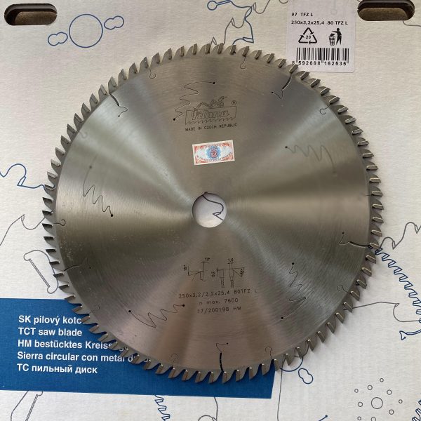 Lưỡi Cưa Hợp Kim PILANA 250x3.2/2.2x25.4 80TFZL